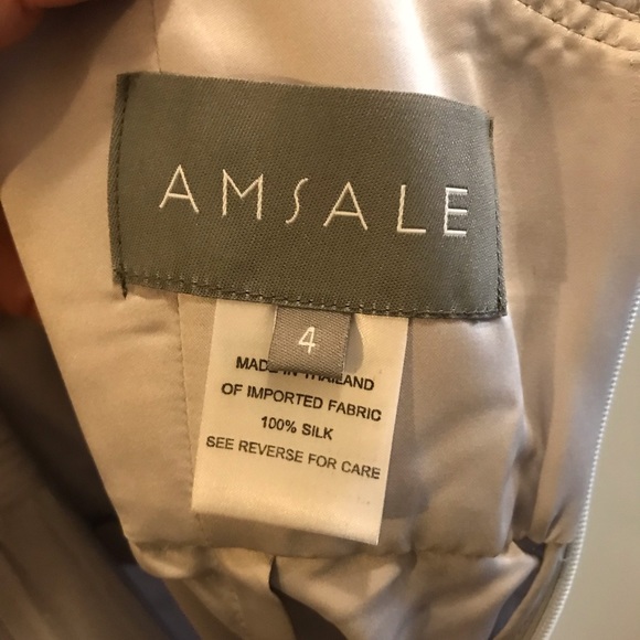 Amsale bridesmaid dress- size 4 (extra length) - Picture 3 of 9